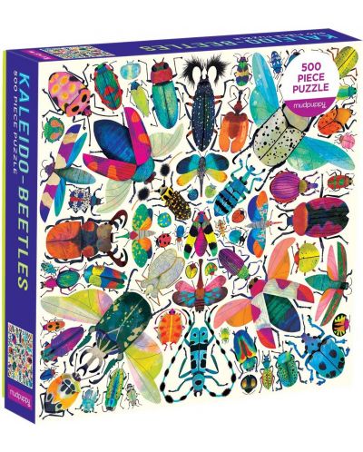 Пъзел Galison от 500 части - Цветни бръмбарчета - 1