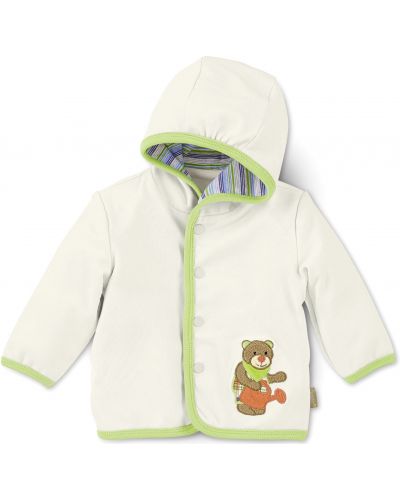 Памучно бебешко палтенце Sterntaler - Мече, 68 cm, екрю - 1