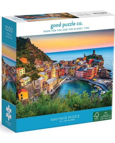 Пъзел Good Puzzle от 1000 части - Залез в Чинкуе Тере - 1