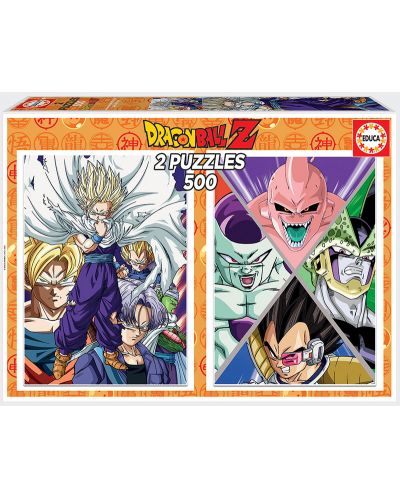 Пъзел Educa от 2 x 500 части - Dragon Ball - 1