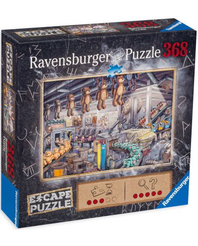 Пъзел-загадка Ravensburger от 368 части - Фабрика за играчки - 1