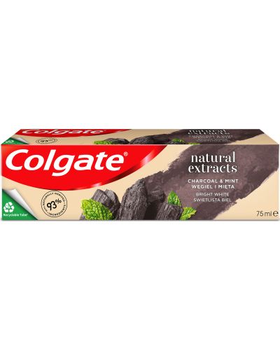 Colgate Natural Extracts Паста за зъби Charcoal & Mint, 75 ml - 1