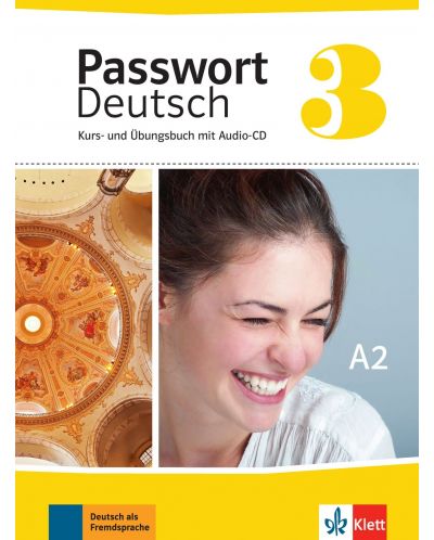 Passwort Deutsch Neu 3: Kurs- und Ubungsbuch + CD / Немски език - ниво А2: Учебник и учебна тетрадка + CD - 1