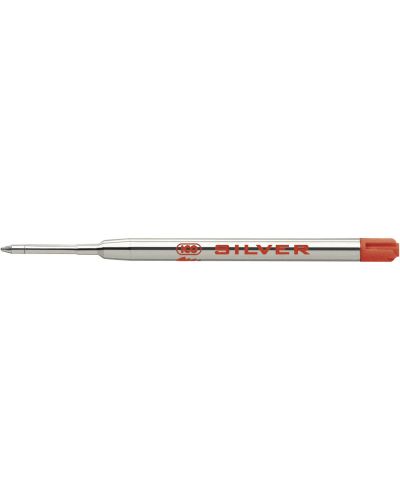 Пълнител за химикалка Ico Silver - 0.8 mm, червен - 1