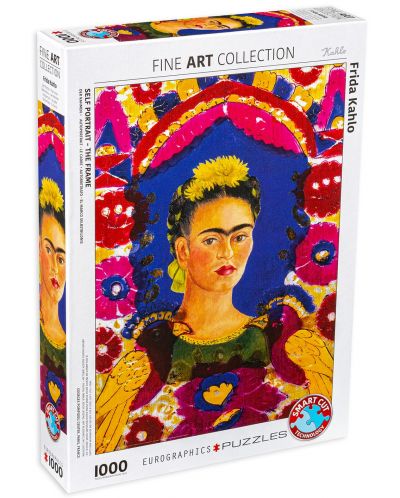 Пъзел Eurographics от 1000 части - Фрида Кало, портрет с птици - 1