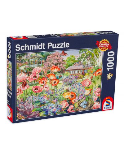 Пъзел Schmidt от 1000 части - Цветна градина - 1