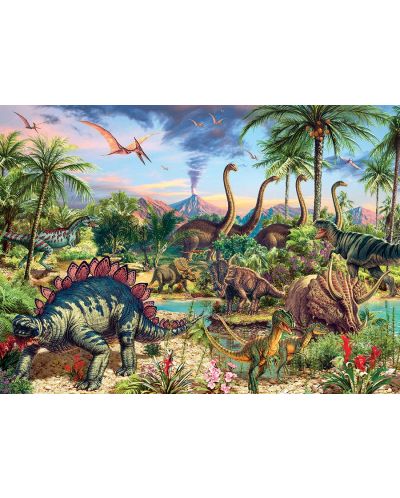 Пъзел Cobble Hill от 350 XXL части - Светът на динозаврите  - 2