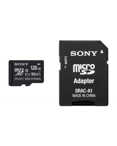 Карта памет Sony - 128GB, Micro SD, Class 10 UHS-I, черна