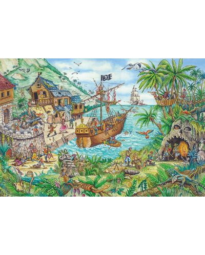 Пъзел Schmidt от 100 части - Пиратски остров, с пиратско знаме - 2