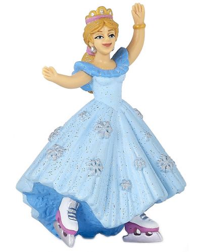 Фигурка Papo The Enchanted World – Принцеса с кънки за лед и синя рокля - 1