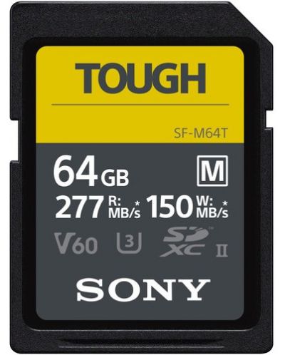 Памет Sony - Tough M-Series, SDXC, 64GB, UHS-II U3 - 1