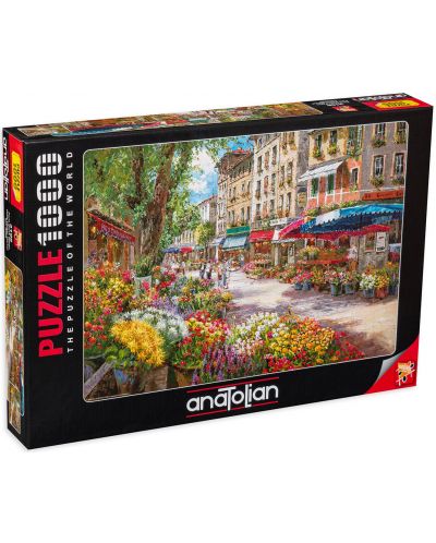 Пъзел Anatolian от 1000 части - Магазин за цветя в Париж, Сам Парк - 1