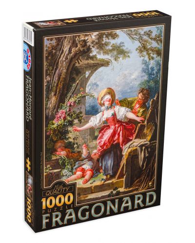 Пъзел D-Toys от 1000 части – Игра на сляпа баба, Жан-Оноре Фрагонар - 1