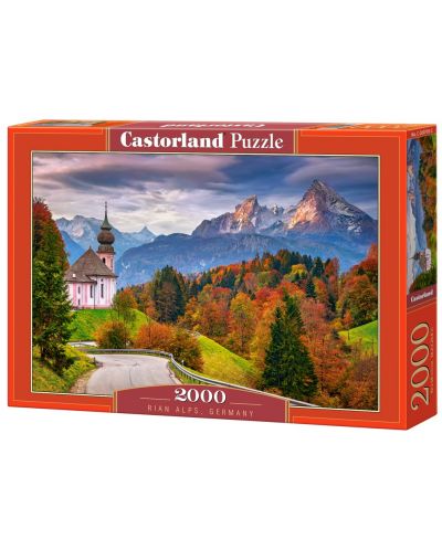 Пъзел Castorland от 2000 части - Алпи, Германия - 1