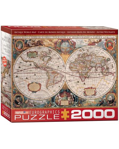 Пъзел Eurographics от 2000 части - Антична карта на света