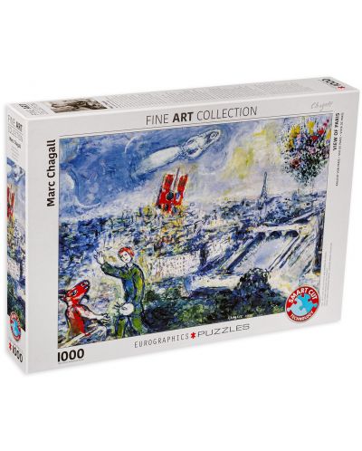 Пъзел Eurographics от 1000 части - Парижкият букет, Марк Шагал - 1