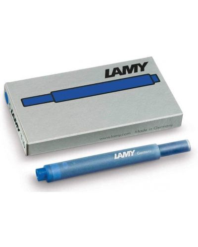Комплект патрончета за писалка Lamy - Blue T10 - 1