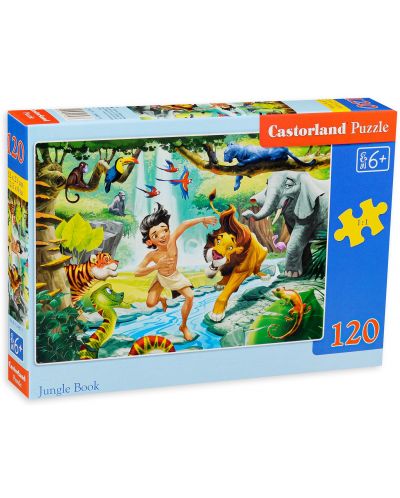 Пъзел Castorland от 120 части - Игра в джунглата - 1
