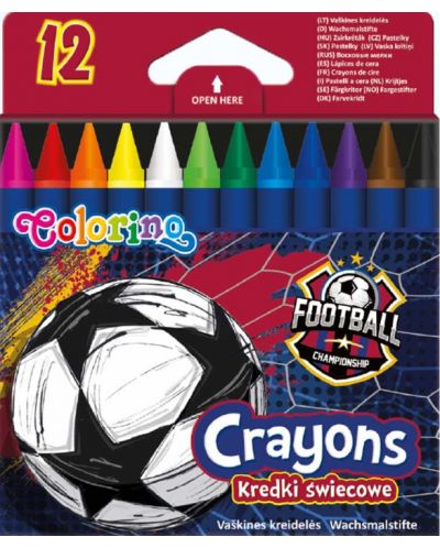 Пастели Colorino Football - 12 цвята - 1