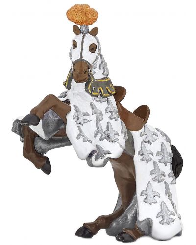Фигурка Papo The Medieval Era – Конят на принц Филип, в бяло - 1