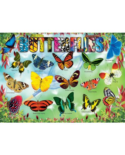 Пъзел Eurographics от 100 части – Пеперуди - 2