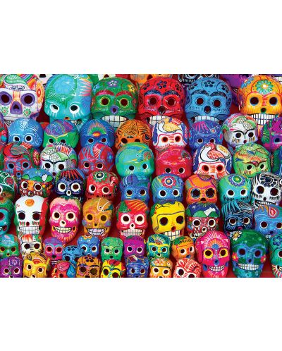 Пъзел Eurographics от 1000 части - Традиционни мексикански черепи - 2