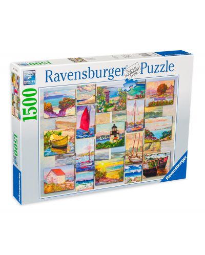 Пъзел Ravensburger от 1500 части - Летен колаж - 1