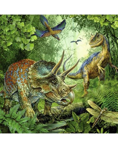 Пъзел Ravensburger от 3 x 49 части - Динозаврите - 2