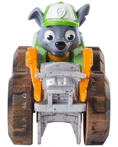 Детска играчка Spin Master Paw Patrol - Rescue Racers, чудовищният камион на Роки - 1