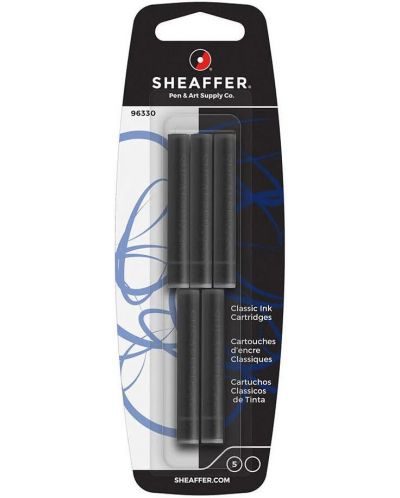Патрончета за писалки Sheaffer - 5 броя, черни - 1