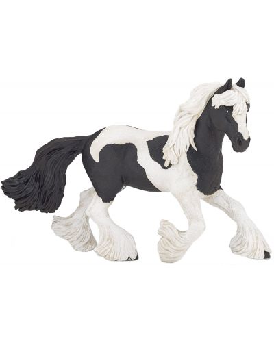 Фигурка Papo Horses, foals and ponies – Черно-бял кон - 1