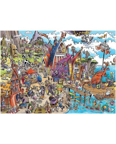 Пъзел Cobble Hill от 1000 части - DoodleTown: Селището на Викингите - 2