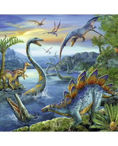 Пъзел Ravensburger от 3 x 49 части - Динозаврите - 4