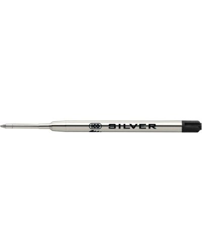 Пълнител за химикалка Ico Silver - 0.8 mm, черен - 1