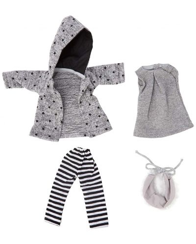 Комплект дрехи за кукла Paola Reina - Палто на звездички, 32 cm - 2