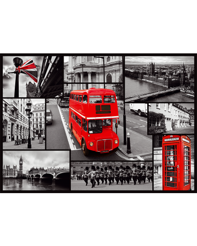 Пъзел Trefl от 1000 части - Колаж, Лондон - 2