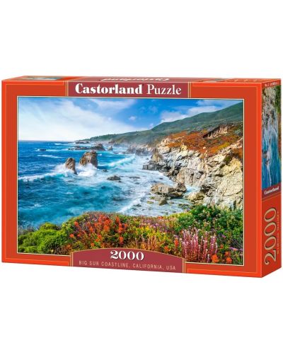Пъзел Castorland от 2000 части - Крайбрежието на Биг Сур, Калифорния, САЩ - 1