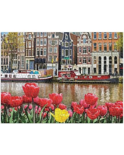 Пъзел Good Puzzle от 1000 части - Цветя в Амстердам - 2