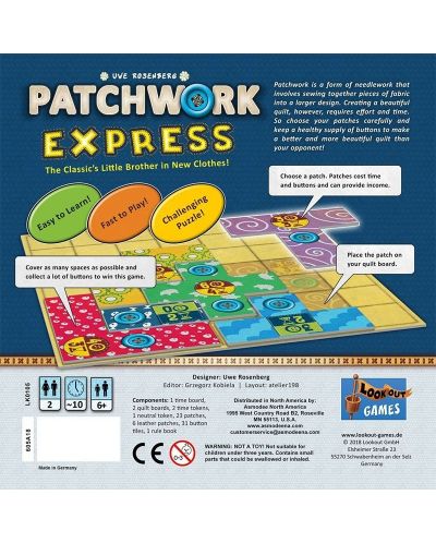 Настолна игра Patchwork Express - 3