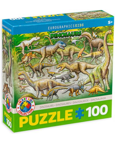 Пъзел Eurographics от 100 части – Динозаври - 1