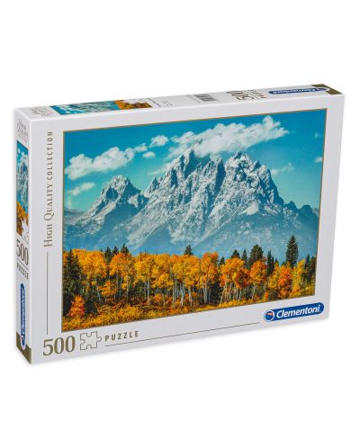 Пъзел Clementoni от 500 части - Гранд Тетон през есента
