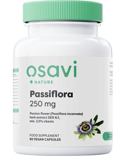 Passiflora, 250 mg, 60 капсули, Osavi - 1
