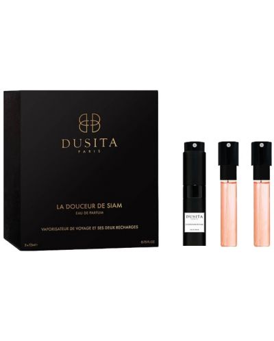 Parfums Dusita Парфюмна вода La Douceur de Siam Travel Size + 2 пълнителя, 3 x 7.5 ml - 1