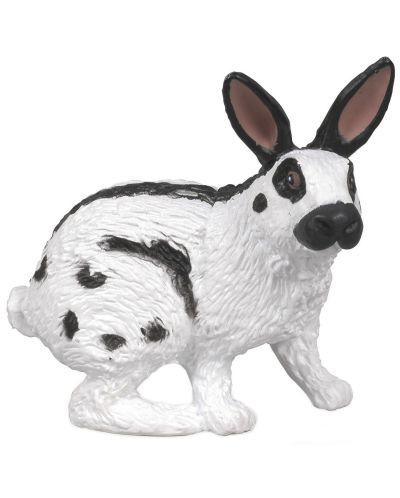 Фигурка Papo Farmyard Friends – Бяло зайче с черни уши - 1