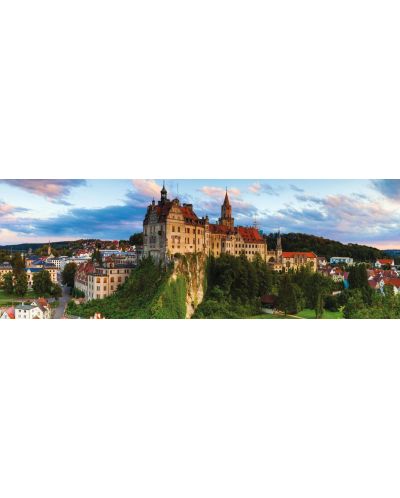 Панорамен пъзел Jumbo от 1000 части - Замъкът Зигмаринген, Германия - 2