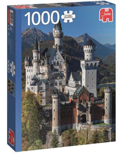 Пъзел Jumbo от 1000 части - Замъкът Нойшванщайн, Германия - 1