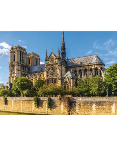 Пъзел Jumbo от 1000 части - Катедралата Нотр Дам, Париж - 2