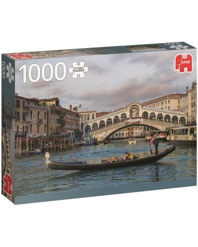 Пъзел Jumbo от 1000 части - Мостът Риалто, Венеция - 1