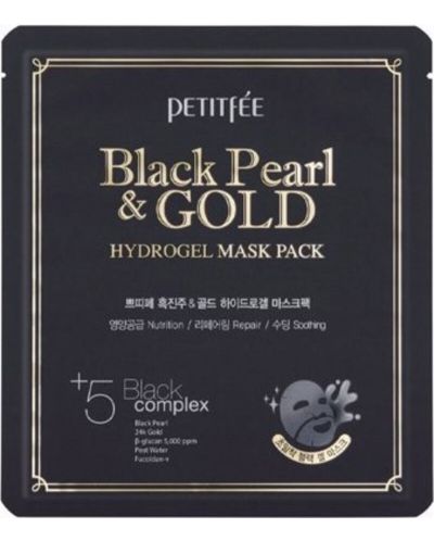 Petitfee & Koelf Хидрогелна маска Black Pearl & Gold, 32 g - 1