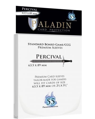 Протектори за карти Paladin - Percival 63.5 x 89 (Standard Size) - 1